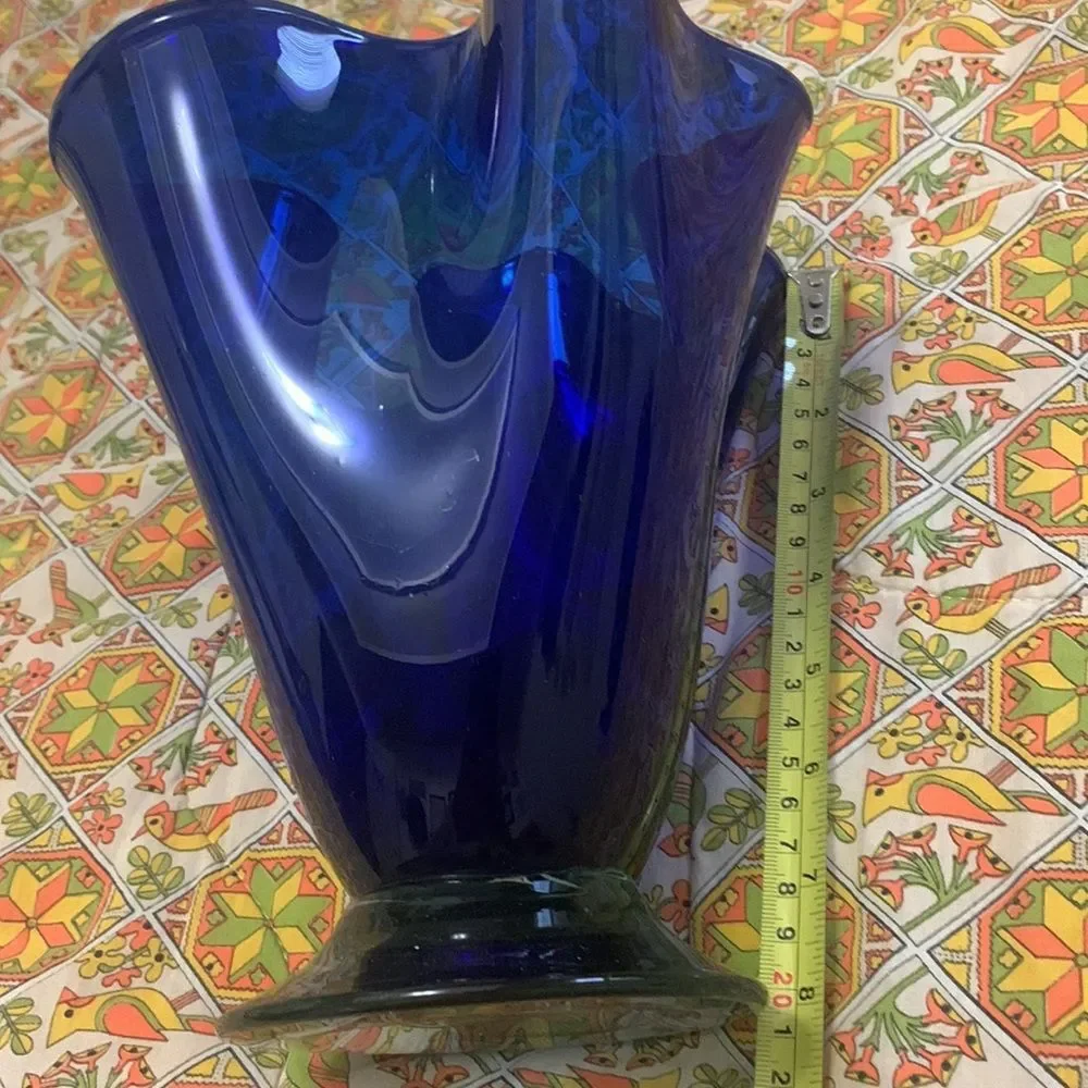 Blue cobalt vase